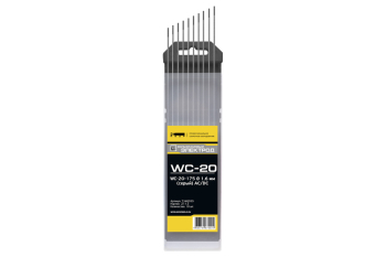 Электроды вольфрамовые КЕДР WC-20-175  1,6 мм (серый) AC/DC