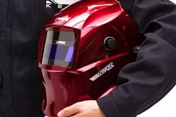 Маска сварщика   КЕДР (В РАЗОБР.ВИДЕ) "К-202 PRIME", красная